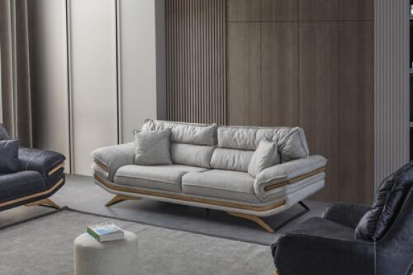 Elegantní návrh nábytku do obývacího pokoje 3místná pohovka bílé barvy exkluzivní