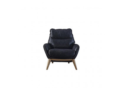 Luksusní křeslo moderního designu, černý barevný styl obývacího pokoje.