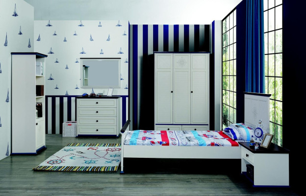 Regal Schrank Bücherschrank für Kinderzimmer Jugendzimmer Weiß Neu