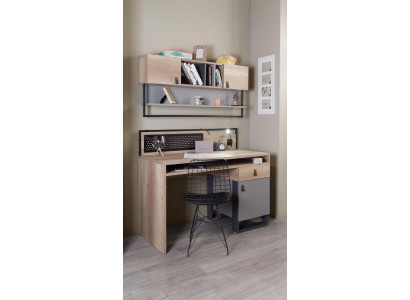 Psací stůl hnědý stůl ložnice dětský pokoj dřevěný nábytek 131x63x109cm