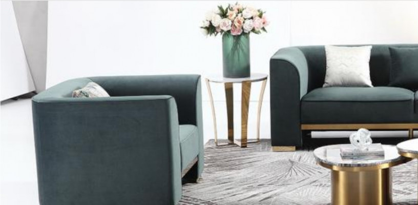 Sofa set 3-místný set 2x vedlejší stůl 2x konferenční stolek Luxusní nábytek 7dílný Nový