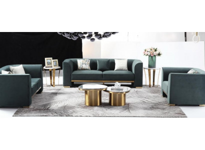 Sofa set 3+2+1 Sitzer Design Sofy Polstrované Pohovky Moderní Pohovky Nábytek