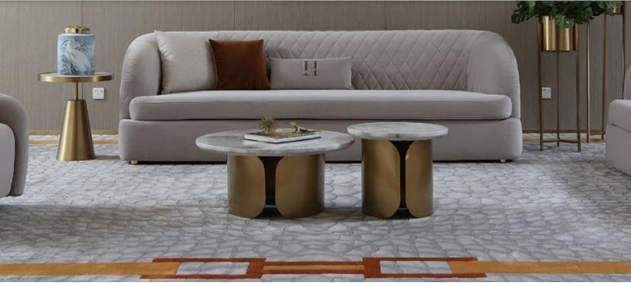 Třísedák textilní pohovka potah designová pohovka 3místná pohovka nábytek Big Sofa Nový