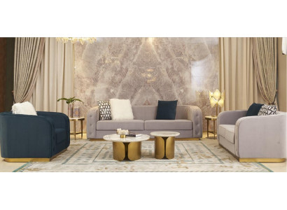 Luxus Hotel Möbel Sitzer Sofagarnitur Polster Möbel Wohnzimmer Dreisitzer Couch