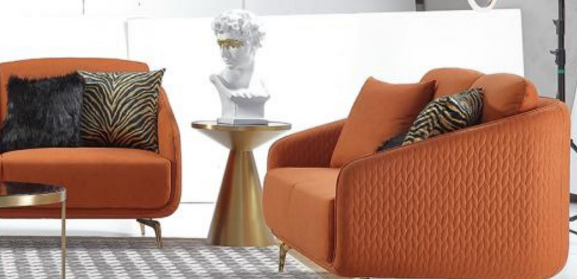 Obývací pokoj 2x kulatý luxusní stůl stůl designový stůl styl nábytek
