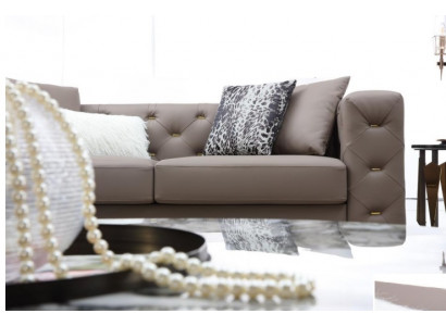 Tří-sedadlová pohovka se sedacím nábytkem Designová pohovka Moderní sedací soupravy Chesterfield Luxusní nábytek