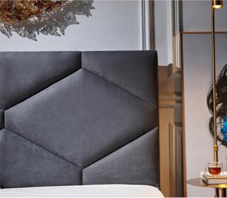 Bett 180x200cm Textil Schlafzimmer Möbel Luxury Moderne Betten Hotel Möbel Neu