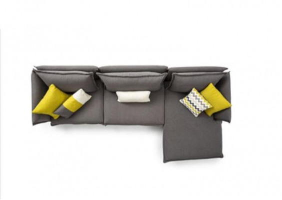 Šedá Chesterfield čalouněná pohovka rohová sedací souprava Luxus Ecke Sofas