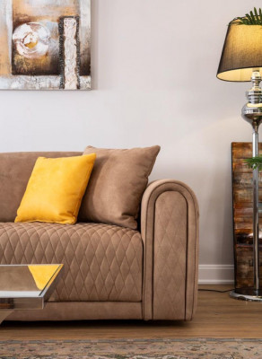 Textilní pohovka rohová pohovka sedací souprava čalouněné pohovky gauč nábytek látkový