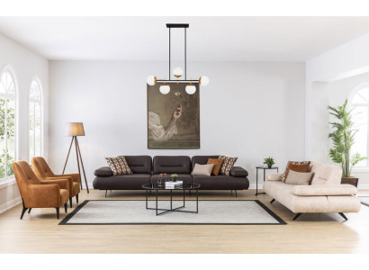 Sofa 4+3+1+1 sedáků, designové sofa, potahovaná pohovka, moderní luxusní pohovka