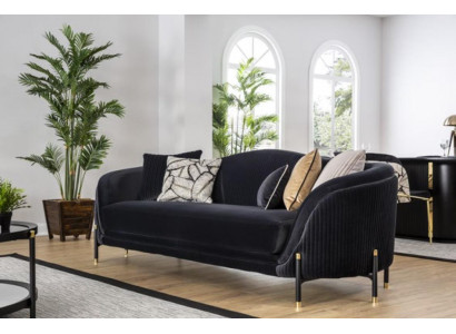 Luxus sedačka 2místná látková obývací pokoj Moderní design Sofas Polstrování Pohovky Nové