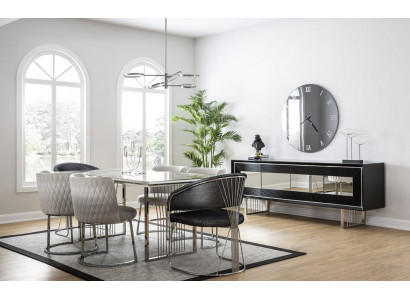 Jídelna jídelní souprava jídelní stůl set skříň luxus nábytek 4 židle stůl