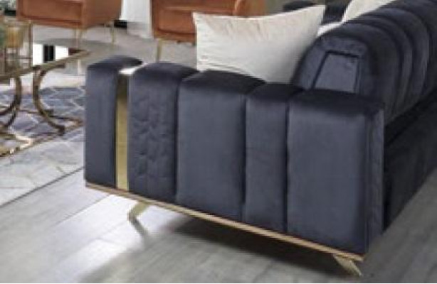 Luxusní sedací souprava pohovka textil křesílka 4+3+1 pro obývací pokoj látková