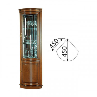 Klasická vitrína, vitrína, rustikální skříň, skleněná skříňka, vitríny Z-WN.