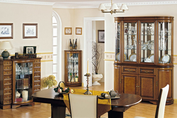 Klassische Vitrine Kommode Kommoden Kommodenschrank Bar Vitrinen - Model Z-K-NM