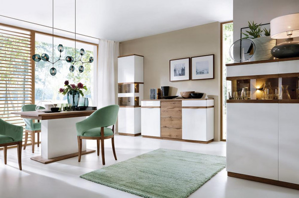 Luxus skleněná vitrína dřevěná designová skříň vitríny regál skříně regály nábytek