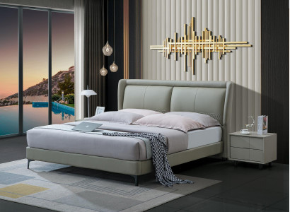 Manželská postel Ložnice Postele Luxusní nábytek Manželská postel Beige Hotelové vybavení