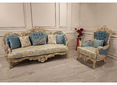 Obývací pokoj Sedací souprava Klasická pohovka Nábytek zařízení 3+1 místný