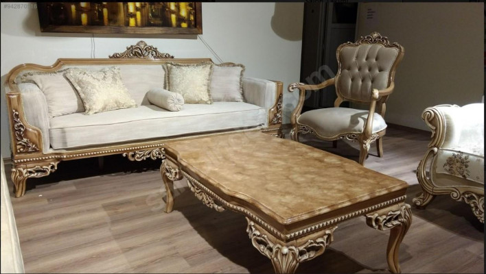 Pro obývací pokoj Art Deco stůl ze světlého dřeva vyřezané nohy Nový