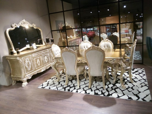 Lehnout Barokní židle Sedačka Nábytek Klasická židle Dřevo Samet