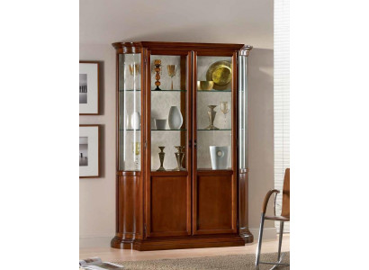 Luxus dřevěná vitrína designové skříně hnědá Italský nábytek skříň Nový