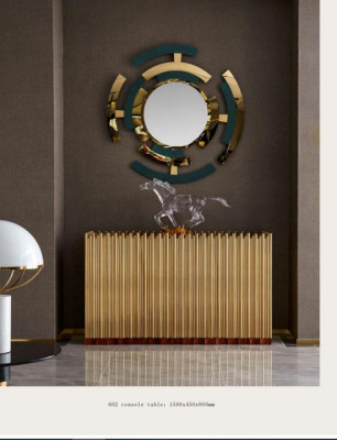 Konsole Kommode Anrichte Wand Dielen Tisch Modern Konsolentisch  Konsole Skříň Nástěnný Panel Stůl Moderní Konzolový stolek