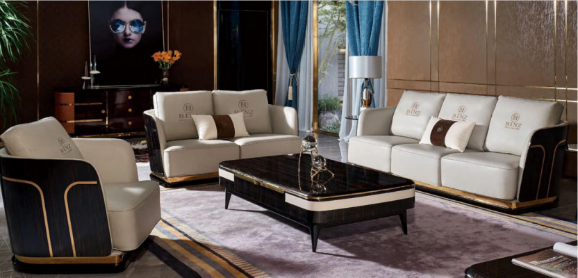 Sofa set 321 sezení, designové pohovky, polštáře, dekorace, moderní pohovky.