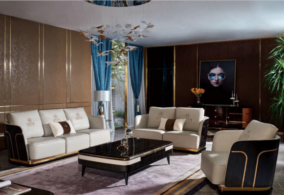 Sofa set 321 sezení, designové pohovky, polštáře, dekorace, moderní pohovky.
