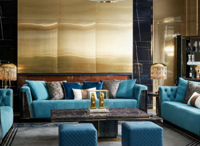 Velká xxl luxusní pohovka sedací souprava 4místná pohovka očkované pohovky stínové pohovky Tkaniny Nové