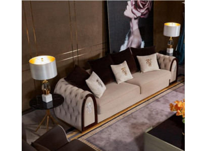 Třímístná pohovka Chesterfield 3 Sitzer Sofa Couch Polster Sitz Garnitur 3er Couchen