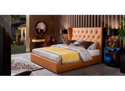 Postel Ložnice Nábytek 6 kusů Kožený Kompletní Set Design Luxus Postele