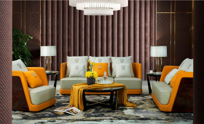Luxusní sedací souprava 3+2+1 souprava Design Sofa Potahová pohovka Pohovka Moderní Nová