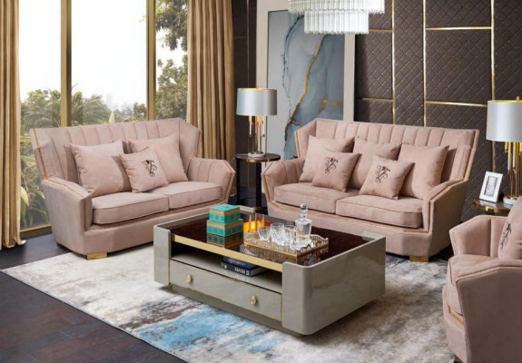 Wohnzimmer Couch Polster Sitz Garnitur 3er Sofas 3 Sitzer Sofa Stoffsofa Möbel