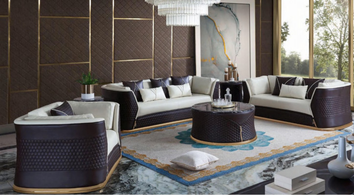 Garnitur 321 Sedací souprava 2x Konferenční stůl 2x Konferenční stolek Obývací souprava Sofa Pohovka 6dílná