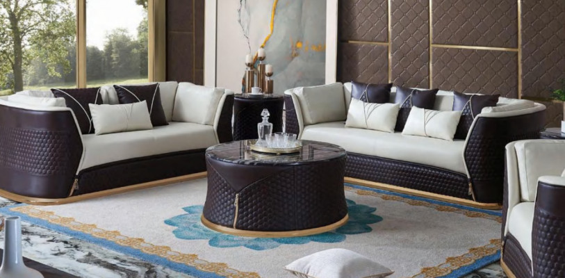 Garnitur 321 Sedací souprava 2x Konferenční stůl 2x Konferenční stolek Obývací souprava Sofa Pohovka 6dílná