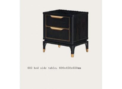 Noční stolek Noční stolek Komoda Stolík Konzole Lesk Zlato