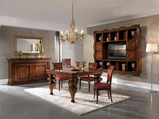 Jídelní stůl Design Nábytek Zařízení Stoly Masivní dřevo Stůl Nový Luxus Italský