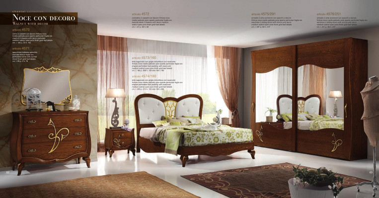 Ložnice postel noční stolek šatní skříň komoda zrcadlo nový luxusní set 6 kusů