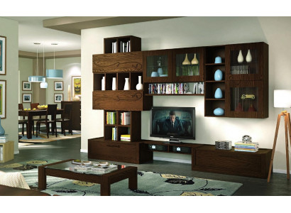 rtv Living room TV wall TV wall unit Living room furniture Living room walls Cabinet Shelf Wood New