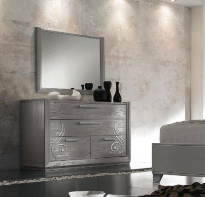 Komoda zrcadlo skříň luxusní komody skříň regál konzolový nábytek set 2 kusy.