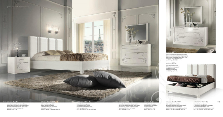 Ložnice postel noční stolek skupina postele luxusní postelový rám dřevo design set 3 ks