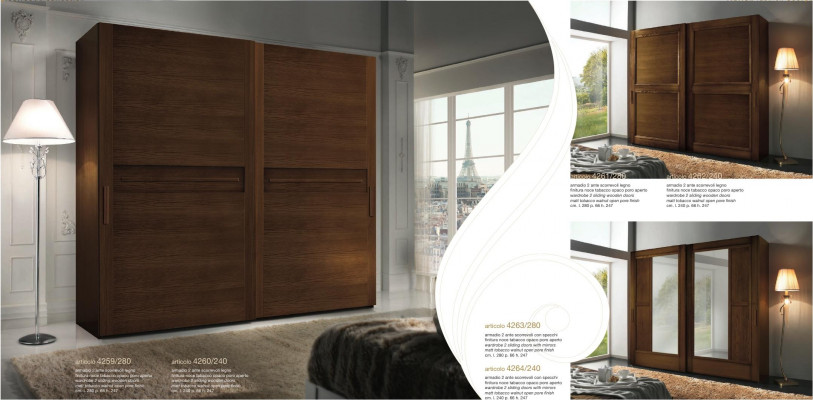 Skříně Oblečení Šatník Skříň Luxus Posuvné dveře Design Dřevo Moderní