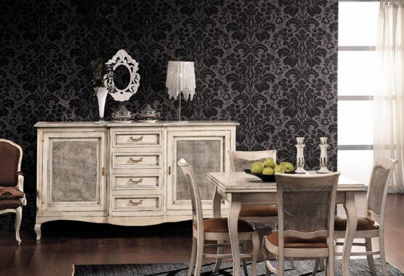 Komoda Sideboard Komody Bufet Masivní dřevo Skříně Itálie Skříň Nábytek
