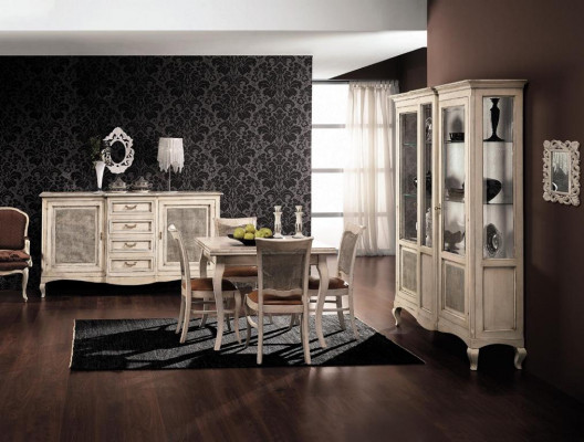 Komoda Sideboard Komody Bufet Masivní dřevo Skříně Itálie Skříň Nábytek