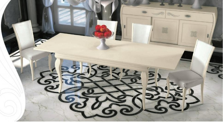 Jídelna Jídelní stůl Židle Jídelní stůl Design Skupina Stoly Dřevo Moderní Set 5 kusů.