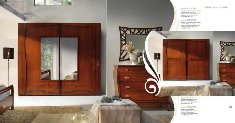 Šatní skříň Skříně Šatna Skříň Luxus Posuvné dveře Design Dřevo Moderní