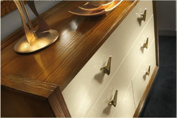 Komoda zrcadlo ozdobit konzole komody dřevo skříně konzole Itálie set 2 kusy.