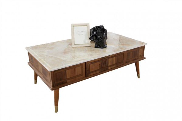 Design kavčový stůl obývací pokoj imitace kamene stůl konferenční stůl stoly 160x68cm