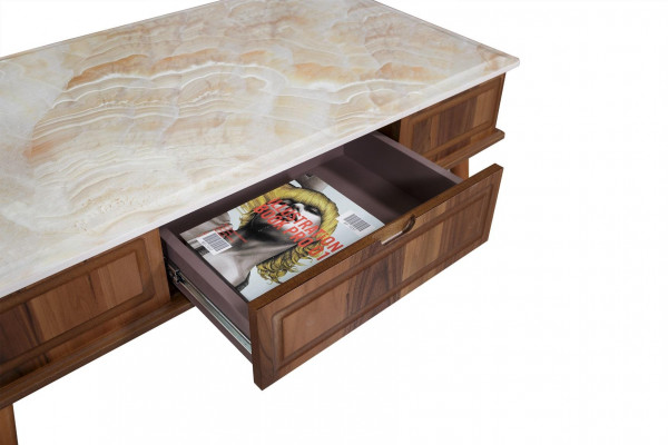 Design kavčový stůl obývací pokoj imitace kamene stůl konferenční stůl stoly 160x68cm