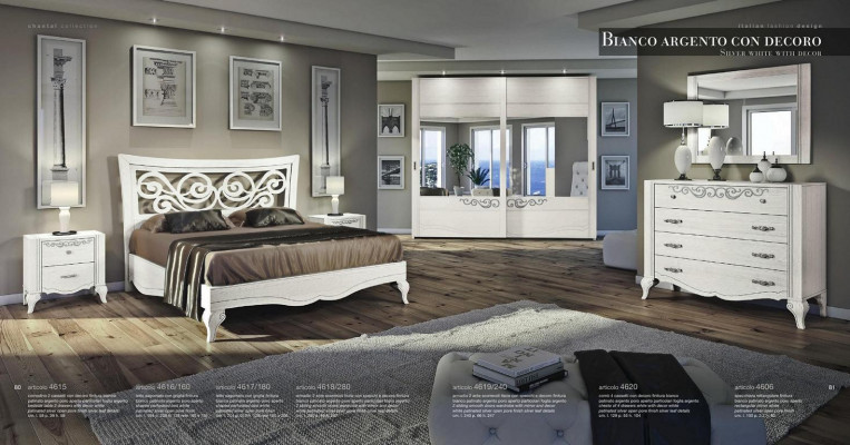 Sada 6 kusy ložnice postel noční stolek šatní skříň komoda zrcadlo souprava